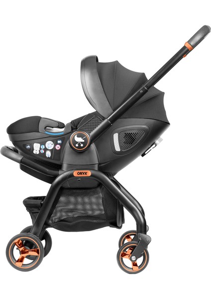Onyx 2’si 1 Arada Bebek Arabası ve I-Size Oto Koltuğu 0-13KG modelleri