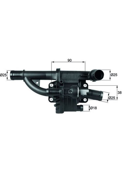 Termostat Part-Tp P308 Focus Fiesta 1.4-1.6