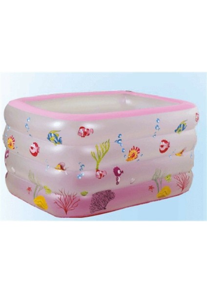 Bermuda 1909089 4 Boğum Şeffaf Desenli Derin Şişme Aile Havuz