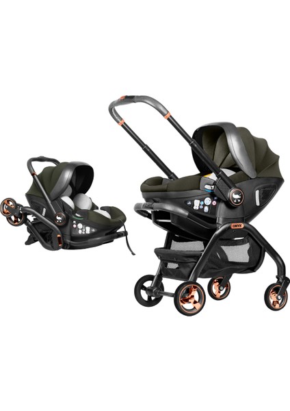 Onyx 2’si 1 Arada Bebek Arabası ve I- Size Oto Koltuğu 0- 13KG