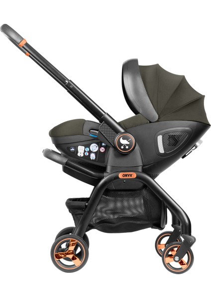 Onyx 2’si 1 Arada Bebek Arabası ve I- Size Oto Koltuğu 0- 13KG