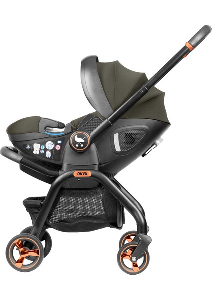 Onyx 2’si 1 Arada Bebek Arabası ve I- Size Oto Koltuğu 0- 13KG