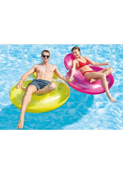 Şişme Yastıklı Koltuk Simit - Deniz Koltuğu - Şişme Koltuk Simit - Şişme Yastıklı Lounge 137X122 cm indirimleri