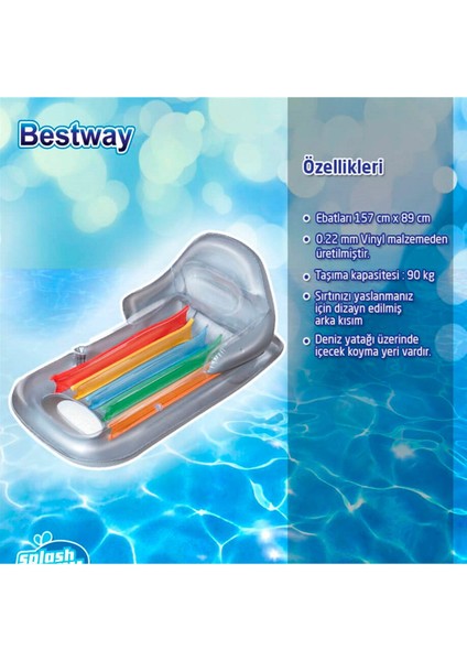 Tek Kişilik Sırt Dayamalı Deniz Yatağı 43028 fiyatları