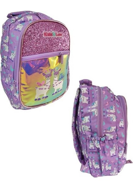 kids Love Lama Okul Sırt Çantası Aynalı Taşlı L5093 modelleri