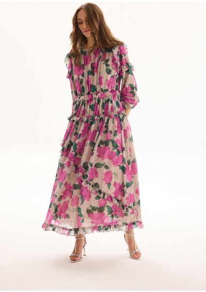 Missemramiss 4838 Desenli Elbise