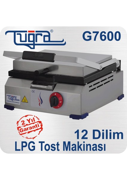 12 Dilim Lpg'li Döküm Tost Makinesi