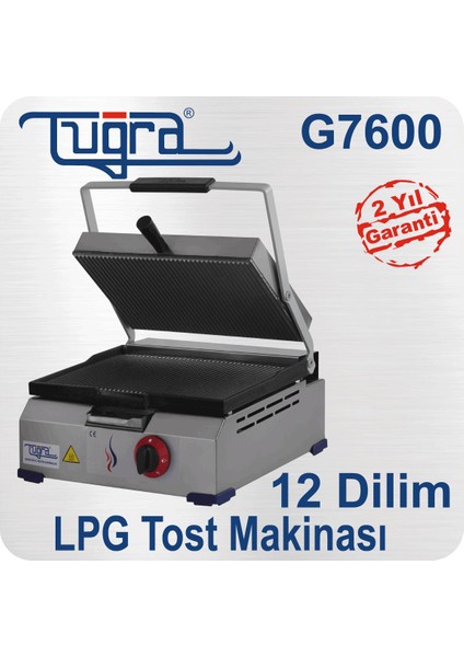 12 Dilim Lpg'li Döküm Tost Makinesi