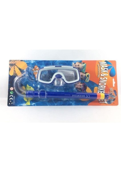 Çocuk Maske Şnorkel Seti - 63016-Mavı fiyatları