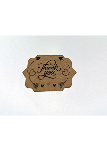 Kraft Teşekkür Kartı Thank You Cart 4,5 * 7 cm 50 Adet fiyatları