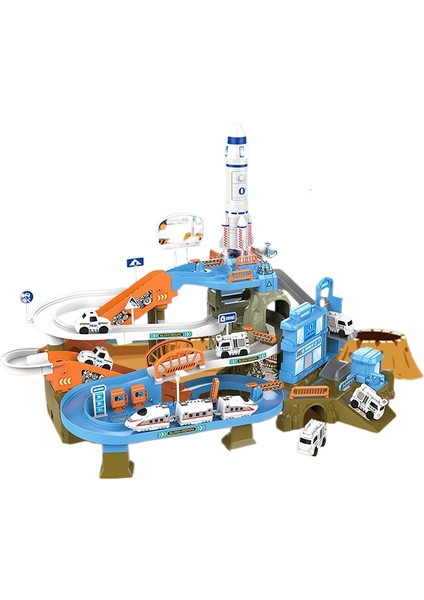 Elektrikli Parça Macera Atılım Kayar Dıy Tren Araba Bulmaca Dinozor Parça Otopark (Yurt Dışından)