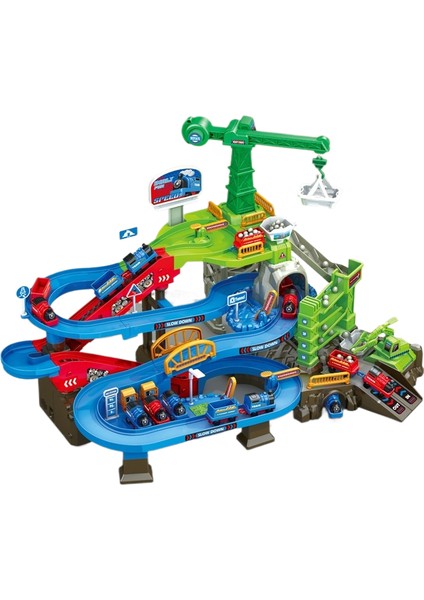 Elektrikli Parça Macera Atılım Kayar Dıy Tren Araba Bulmaca Dinozor Parça Otopark (Yurt Dışından)