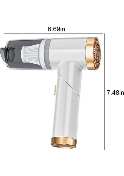 Taşınabilir Kablosuz Üfleme ve Vakum Özellikli Ev-Araba-Ofis Mini El Süpürgesi fiyatları