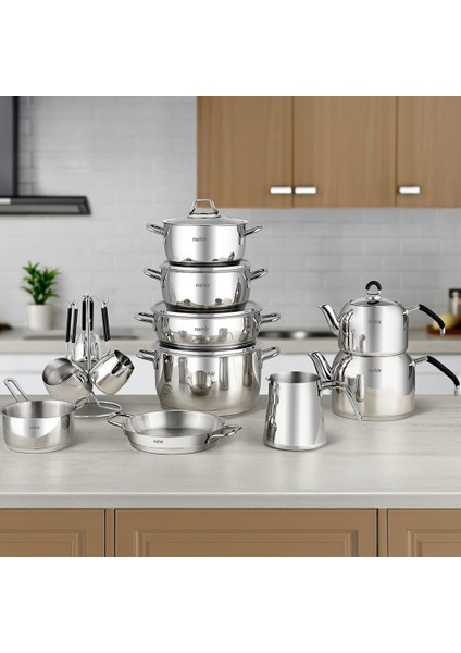 Elegant 19 Parça Paslanmaz Çelik Çeyiz Seti