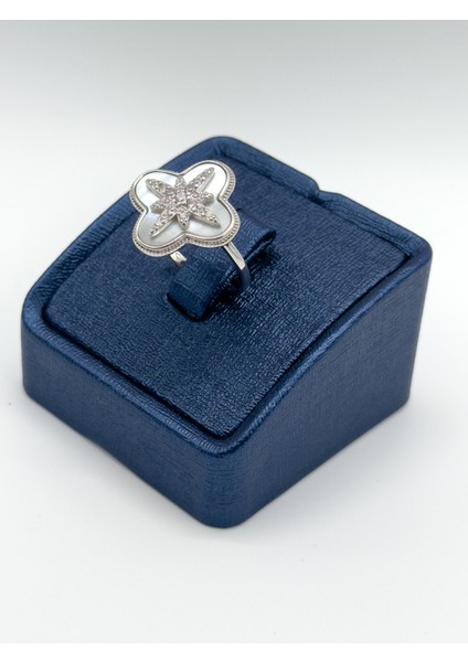 Sedef Taşlı Kuzey Yıldızı Gümüş Yüzük Livora Jewelry indirimleri