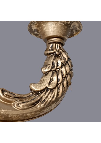 Rayen 6 Kollu Eskitme Gold Avize