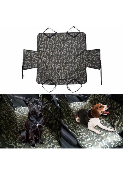Araç Içi Arka Koltuk Köpek Örtüsü (Kamuflaj Desenli)