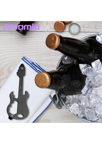 Amamia Edc Tornavida ve Paslanmaya Karşı Dayanıklı Edc Şişe Açacağı (Yurt Dışından)