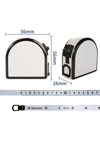 300CM Geri Çekilebilir Cetvel Çapı Ölçüm Çelik Bant Inşaat Ölçü Aracı Esnek Ölçüm Dikiş Terzi Zanaat (Yurt Dışından) fırsatları
