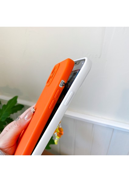 Zincir Boncuk Kolye El Kayışı Asın Telefon Süsü iphone Için Kılıf 13 12 11 Pro Max Mini Xs Xs Xr 7 8 Artı Se 2 Sevimli Kordon Kapağı (Yurt Dışından)