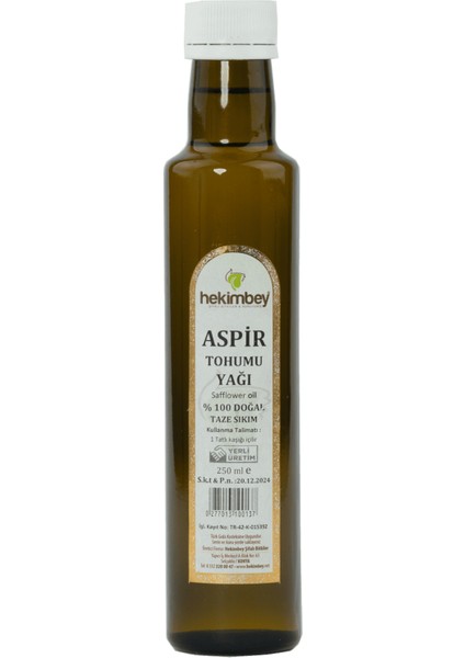 Aspir Tohumu Yağı 250 ml
