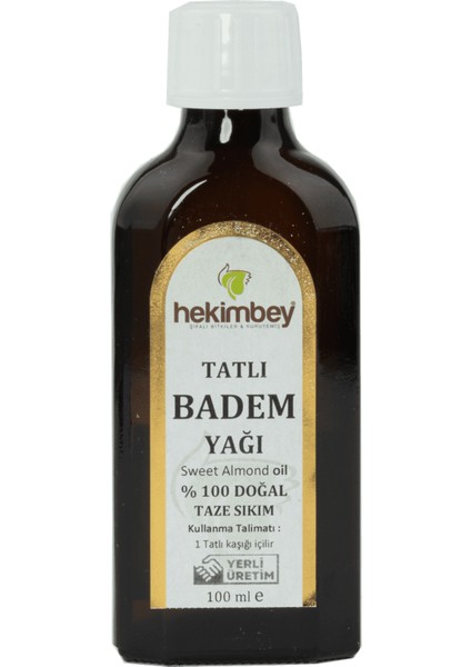 Tatlı Badem Yağı 100 ml