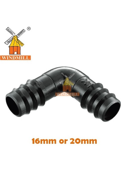 [10 Adet] Eşit Dirsek, Sulama Bağlantısı Boru Bağlantıları Yeldeğirmeni Sulama Poli Bağlantı 16MM WM306 Veya 20MM WM308 (Yurt Dışından)