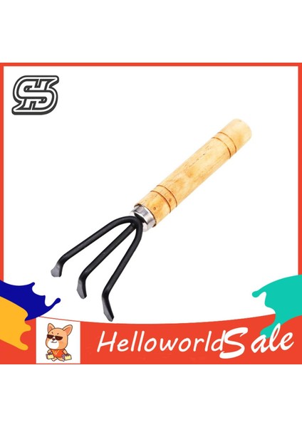 Helloworld Bahçe Küreği Tırmığı Ergonomik Tasarım Pas Önleyici Bahçe Küreği Tırmığı (Yurt Dışından)