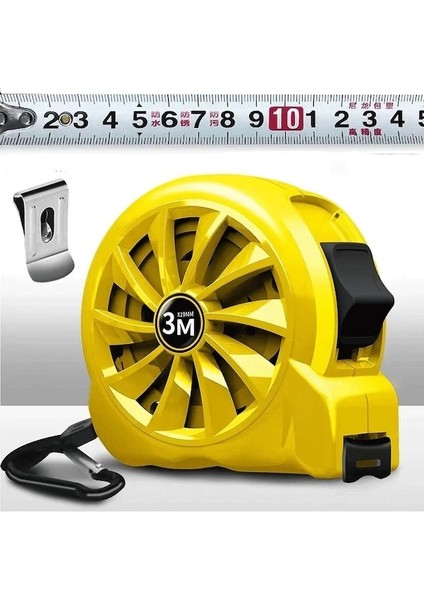 Sarı 5m-Yüksek Hassasiyetli Paslanmaz Çelik Içi Boş Su Geçirmez Çelik Şerit Ölçümü Anti Korozyon Ev Ağaç Işleme Cetveli Su Geçirmez (Yurt Dışından)