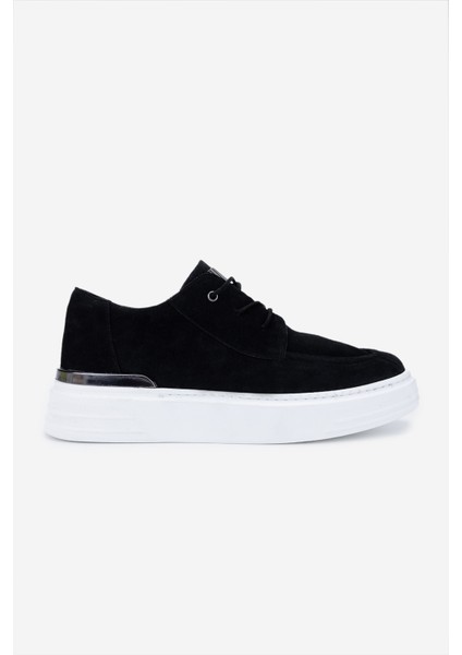 Erkek Deri Siyah Süet Sneakers & Spor Ayakkabı 352 22253 Erk Ayk Y25 Sıyah Suet