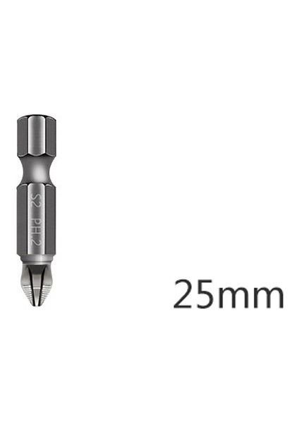 6.35MM Ph2 Kaymaz Manyetik Phillips Tornavida Uçları S2 Kaymaz Uzun Erişimli Elektrikli Tornavida Uçları 25 ~ 150MM Vida Altıgen Şaft Uçları Hassas Ph2 Tek Çapraz Kafa Uçları (Yurt Dışından)