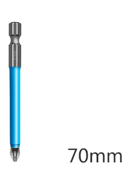 6.35MM Ph2 Kaymaz Manyetik Phillips Tornavida Uçları S2 Kaymaz Uzun Erişimli Elektrikli Tornavida Uçları 25 ~ 150MM Vida Altıgen Şaft Uçları Hassas Ph2 Tek Çapraz Kafa Uçları (Yurt Dışından)
