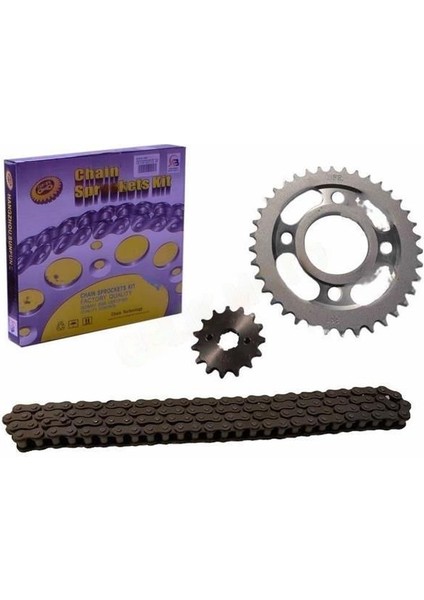 15T/38T 428*102 L Zincir Dişli Set Cg - Sfr modelleri