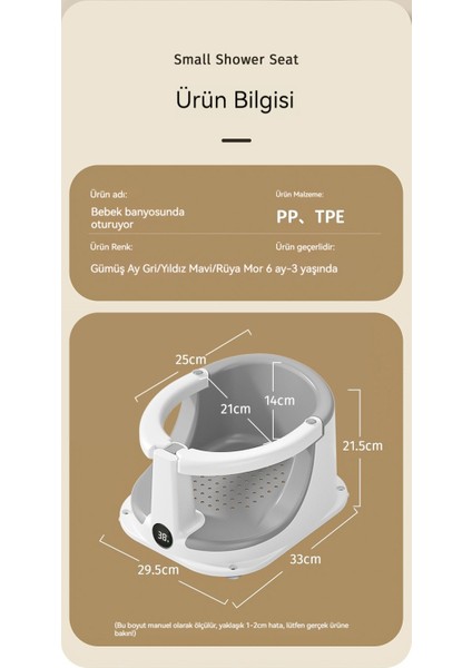Yeni Doğan Çocuklar Kaymaz Banyo Koltuğu ile Banyo Yaparlar (Yurt Dışından)