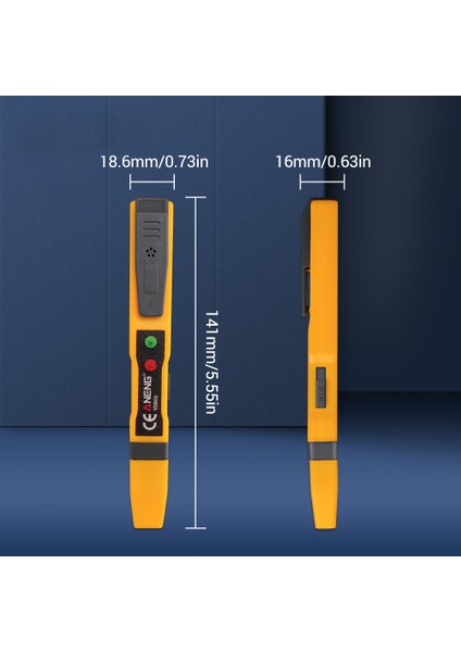 Oryantal Aneng VD806 Ac/dc Gerilim Dedektörü Elektrikli Temassız Kalem Test Cihazı Süreklilik Pil Test Kalemi Ses Işığı Alarmı ile (Yurt Dışından)
