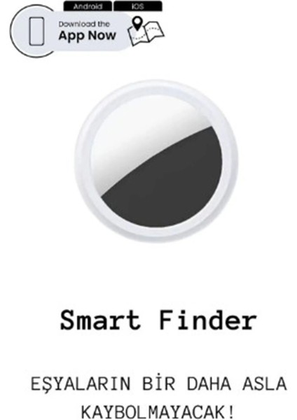 Smart Finder Airtag Akıllı Takip Cihazı - Android ve Ios Uyumlu (Anahtarlık Hediye)