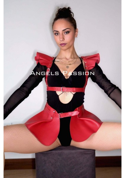 Deri Elbise Harness, Mini Deri Etek, Deri Elbise Etek Harness - BRF1001 indirimleri