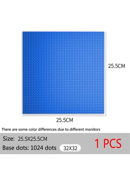 Taban Plakası 32X32 16X32 Dots Klasik Tuğla Plaka Yapı Taşları Dıy Yapıcı Parçalar Temel Plakalar Uyumlu Markalar Şehir Arkadaşları Renk: Mavi (Yurt Dışından)