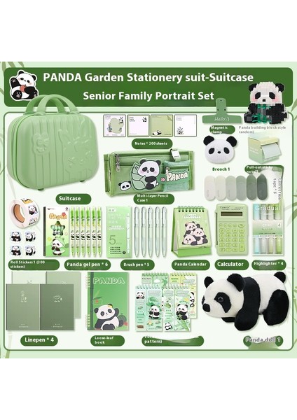 Panda Karapika Kırtasiye Paketi Okul Malzemeleri Hediyeleri Çocuk Kırtasiye Seti (Yurt Dışından)