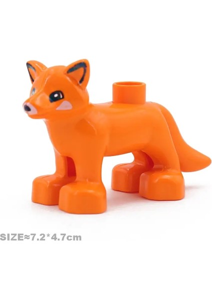 Okyanus Hayvanları Büyük Yapı Taşları Setleri Tuğla Aksesuarlar Model Hippo Ahtapot Zürafa Balina Balıkları Diy Eğitim Oyuncakları Çocuklar Için Renk: Fox (Yurt Dışından)