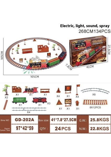 Yeni Lüks Elektrikli Parça Oyuncaklar Mühendislik Araba Tren Çocuk Eğitici Oyuncaklar (Yurt Dışından)