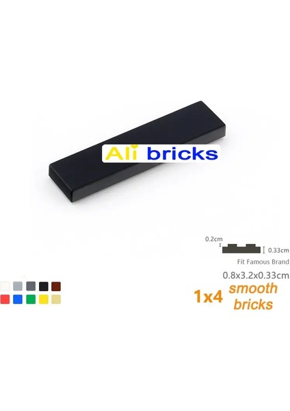 50PCS Dökme Yapı Taşları Ince Figür Tuğlalar Pürüzsüz 1x4 Noktalar Eğitim Yaratıcı Boyutu 2431 Oyuncakla Uyumludur Ilk Oyuncak: 50PCS Beyaz (Yurt Dışından)