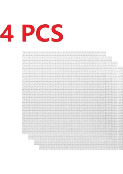 4pcs Taban Plakaları 32X32 16X32 Notlar Klasik Taban Plakaları Bloklar Plastik Bina Tuğlalar Montaj Uyumlu Marka Moc Friends City Renk: 32X32DOTS Beyaz (Yurt Dışından)