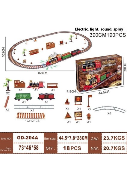 Yeni Lüks Elektrikli Parça Oyuncaklar Mühendislik Araba Tren Çocuk Eğitici Oyuncaklar (Yurt Dışından)