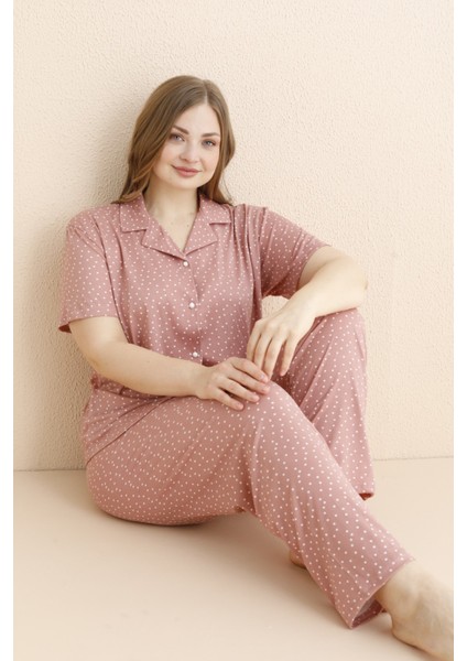 50501-261 Kadın Büyük Beden Pijama Takımı
