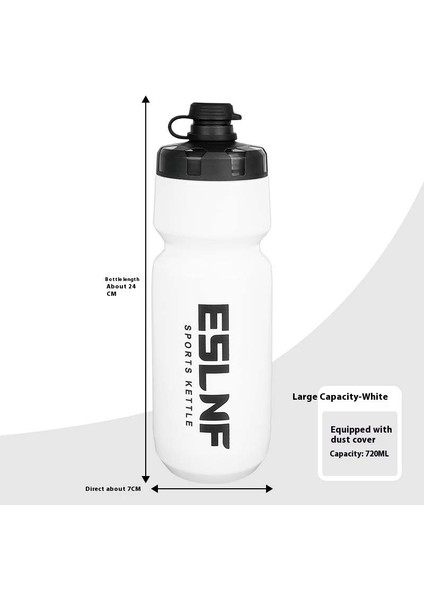 Bisiklet Su Şişesi Spor Su Şişesi Dağ Bisikleti Sporları Toz Kapaklı Pc Plastik Su Şişesi Bisiklet Ekipmanları (Yurt Dışından)