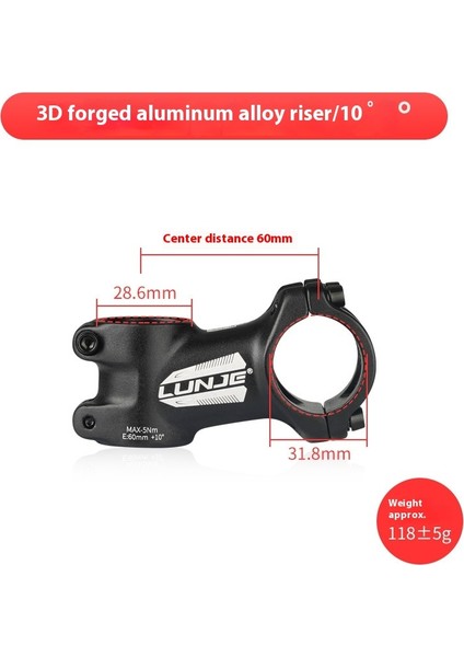Dağ Bisikleti Gidon Yükseltici Yükseltici Speedway Kısa Gidon 31.8 * 45MM Bisiklet Aksesuarları (Yurt Dışından)