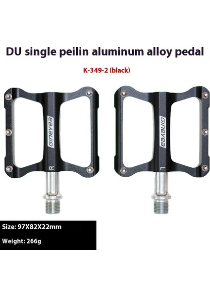 Bisiklet Pedallarıaluminyum Alaşımlı Ultra Hafif Kaymaz Üniversal Dağ Bisikleti Pedalları Bisiklet Aksesuarları (Yurt Dışından)