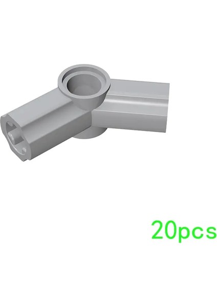 Moc 20PCS 32192 Aks Bina Taşları Kit Pim Konnektörü Açılı 135 Degress Tuğla Parçacık Eğitim Oyuncakları Çocuk Doğum Günü Hediyesi Renk: 194-IŞIK Gri (Yurt Dışından)