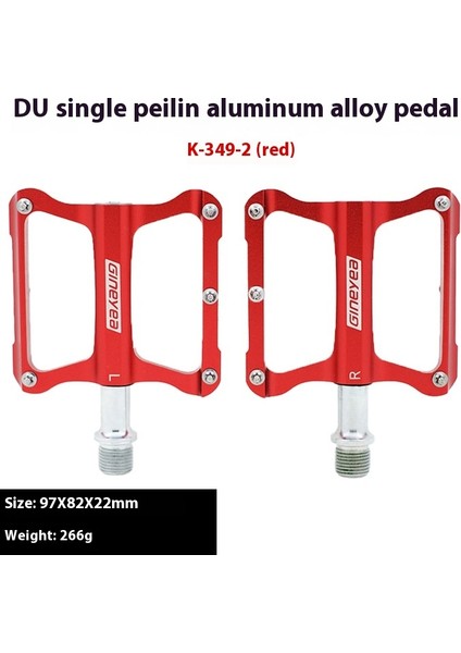 Bisiklet Pedallarıaluminyum Alaşımlı Ultra Hafif Kaymaz Üniversal Dağ Bisikleti Pedalları Bisiklet Aksesuarları (Yurt Dışından)